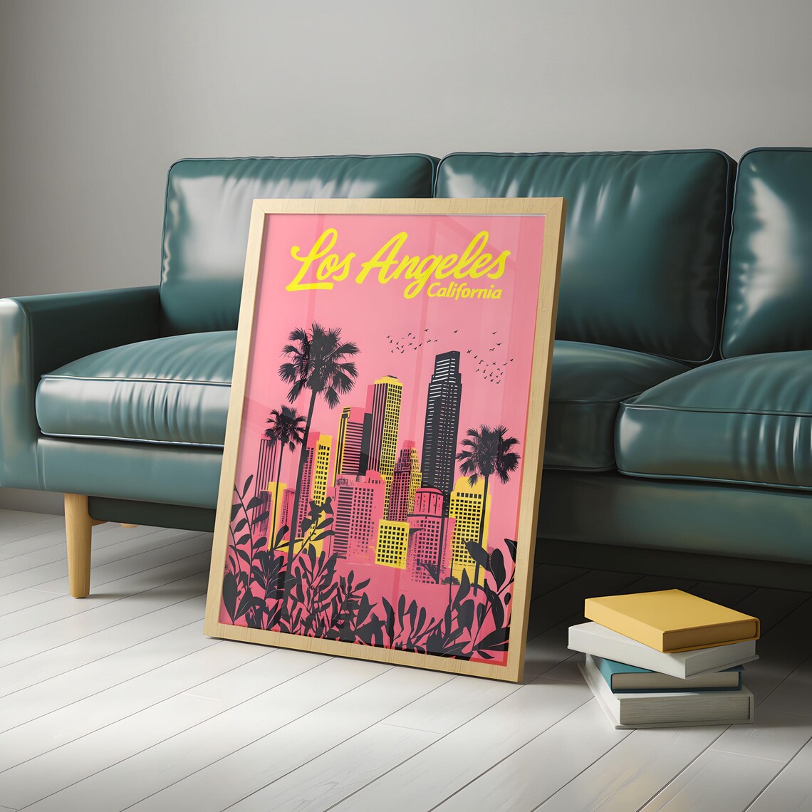 Retro Los Angeles California Travel Poster - Image 6