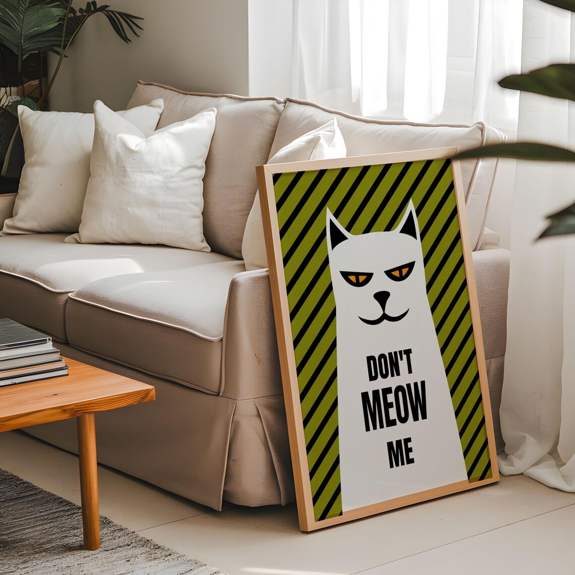 Purr Fectly Cat Poster, Animal Lovers - Image 7