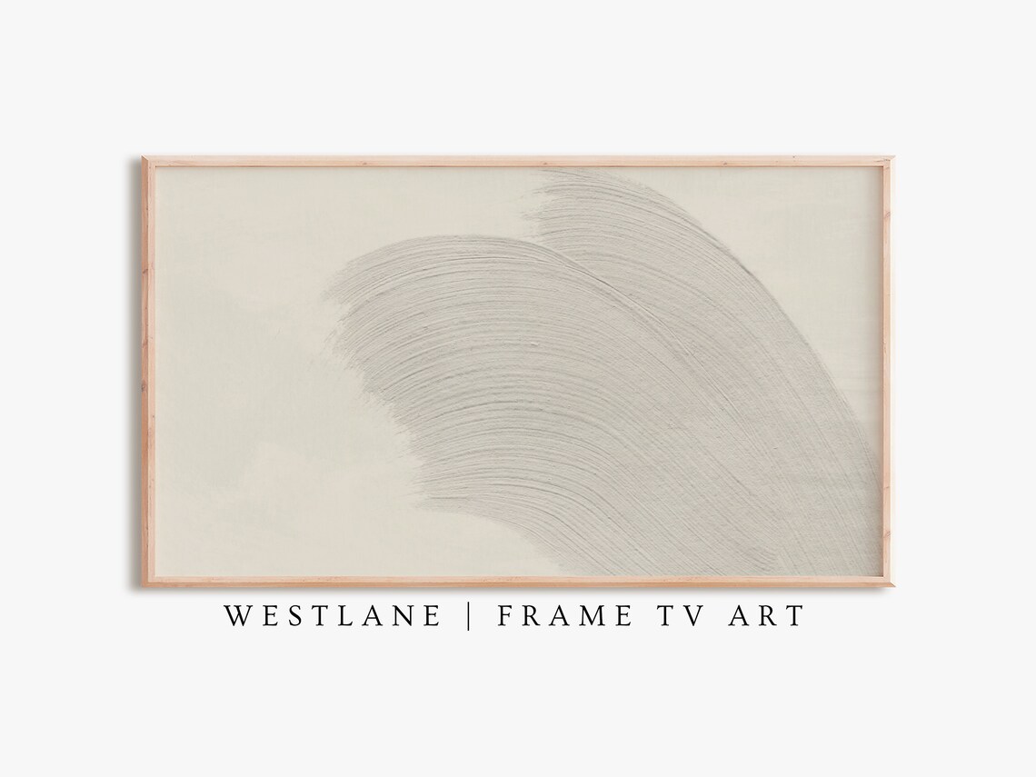 Neutral Frame Tv Texture, Modern Painting