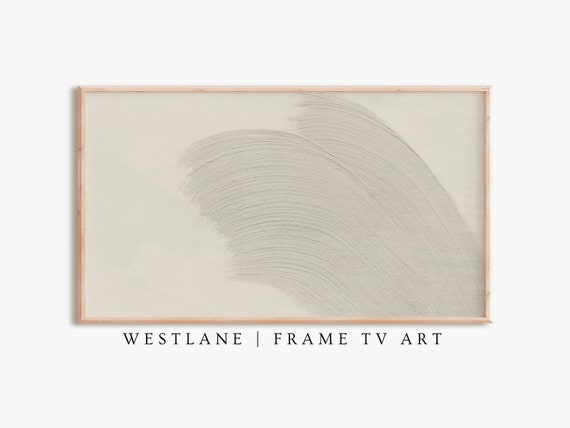 Neutral Frame Tv Texture, Modern Painting