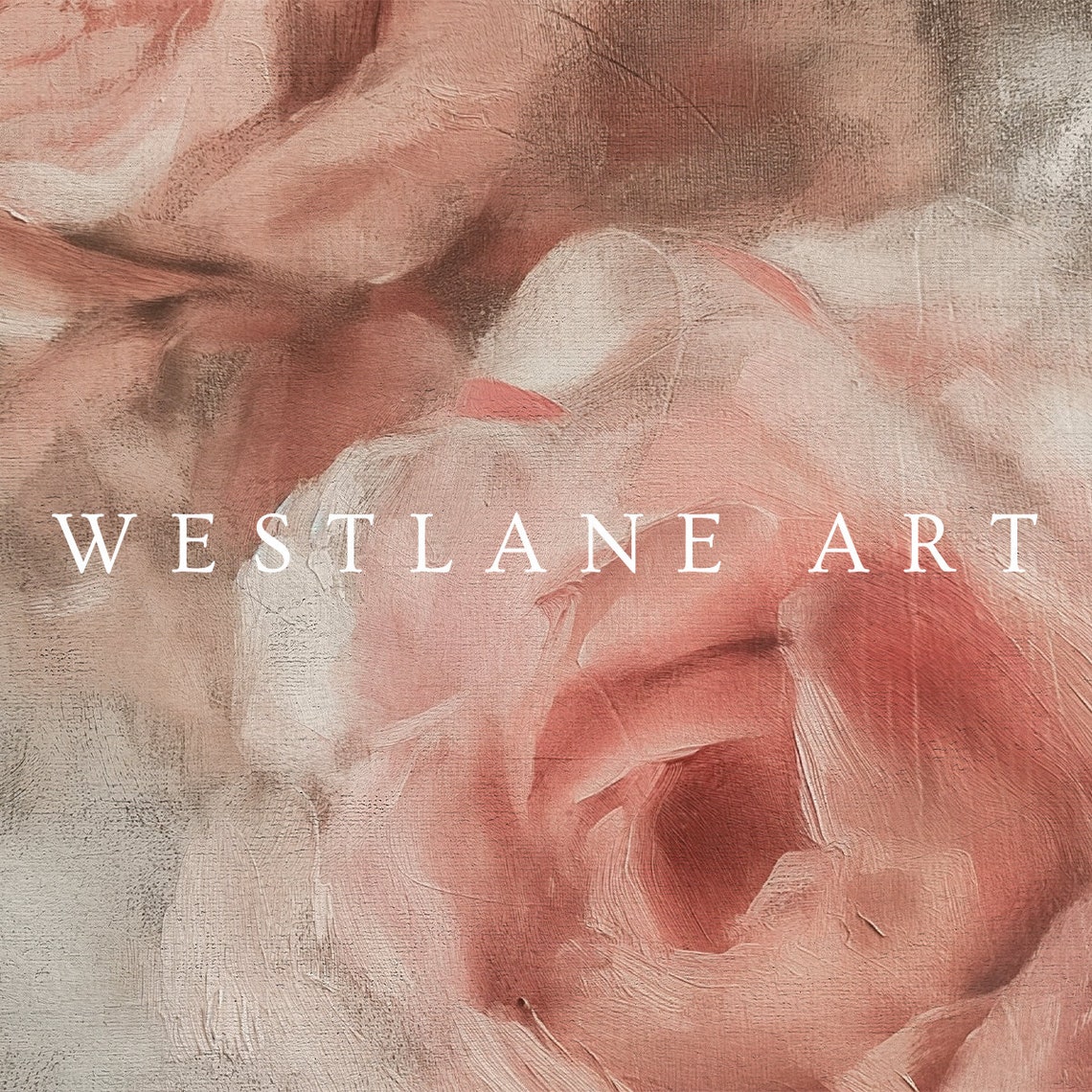 Soft Pink Roses Close Up Blush Floral Bouquet Painting Poster - Image 3