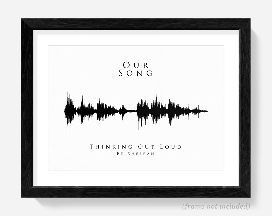 Sound Wave Art Print, Wedding, First Dance Gift