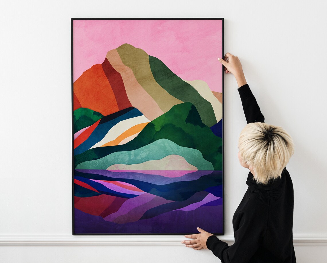 New Day Mountain Landscape Art Print - Image 2