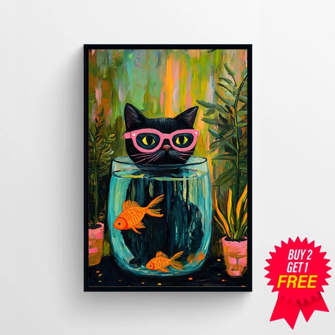 Henri Matisse Goldfish With Cat Wall Art Print - Image 4