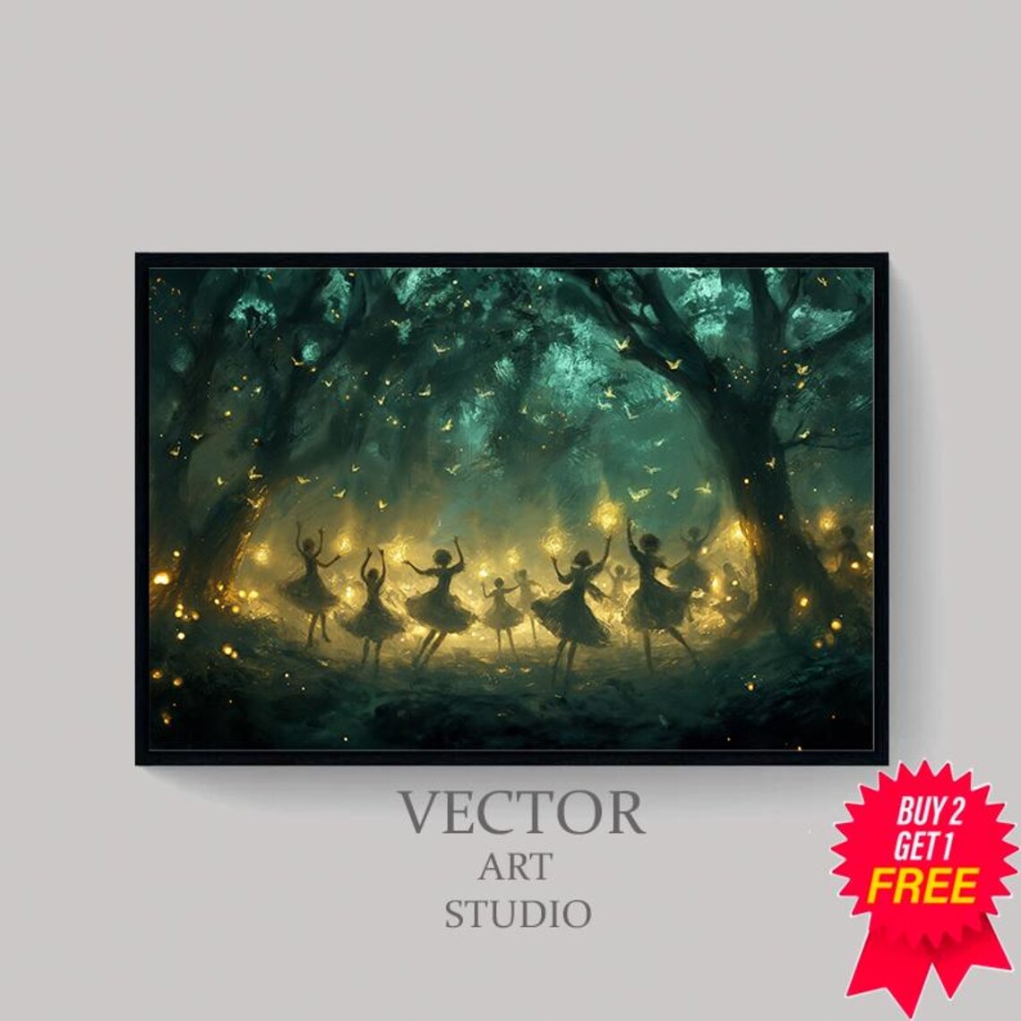 Dark Cottagecore Wall Art For The Frame Tv Country Cottage Wall Art Witchy Tv Art Frame Frame Tv Art Moody Vintage Fairies - Image 4
