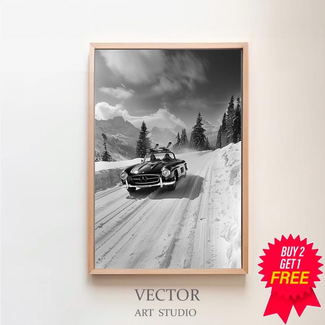 Vintage Ski Photo Print Art Vintage Ski Art Ski Poster Ski Home Decor Ski Lodge Wall Decor