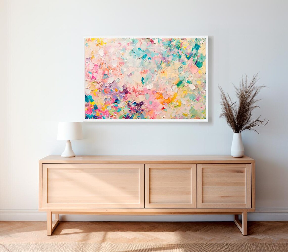 Colorful Modern Contemporary Abstract Art Print - Image 2