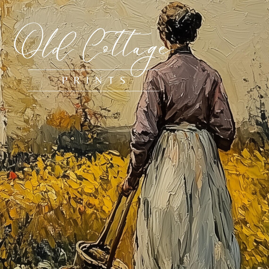 Expected Arrival Vintage Rustic Autumn Garden Scene - Image 2