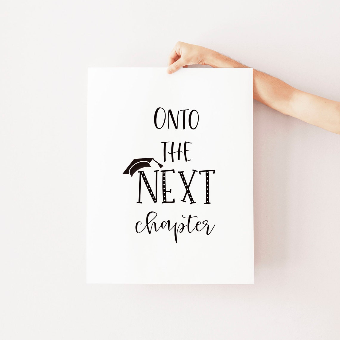 Onto The Next Chapter Wall Art Class Of 2025 Graduation Decoration 2025 High School Graduation - Image 2