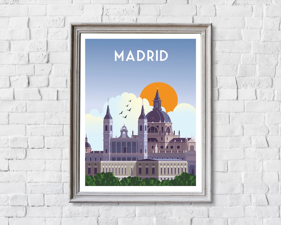 Madrid Travel Poster, Spain Wall Art Print - Image 2