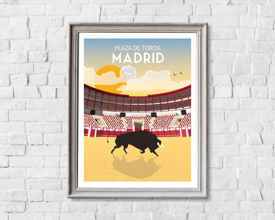 Madrid Plaza De Toros, Madrid Travel Poster Art - Image 2