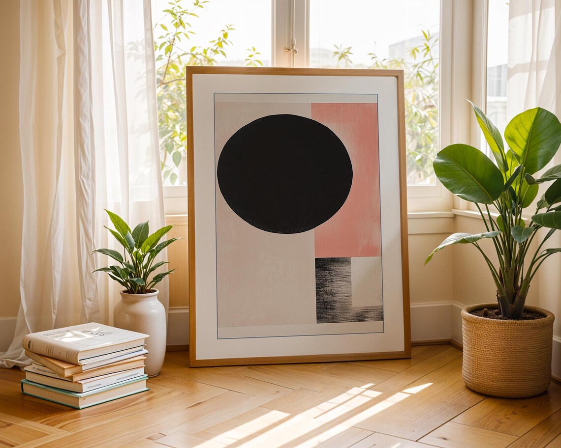 Geometric Abstract Minimalist Contemporary Circles