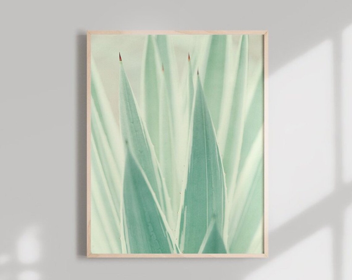 Saguaro Cactus Modern Botanical Art Print