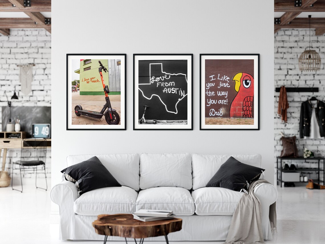 Red Parrot Street Art I Like You Just the Way You Are Poster - Image 2