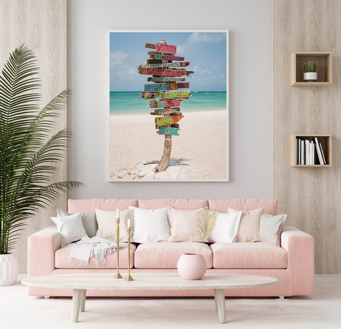 Kite Surf Aruba Travel Poster, Beach Signs Decor - Image 3