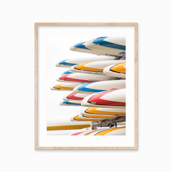 Outrigger Canoe Prints Hawaii Prints Bright Abstract Art Art Outrigger Canoe Printables Travel Art Print