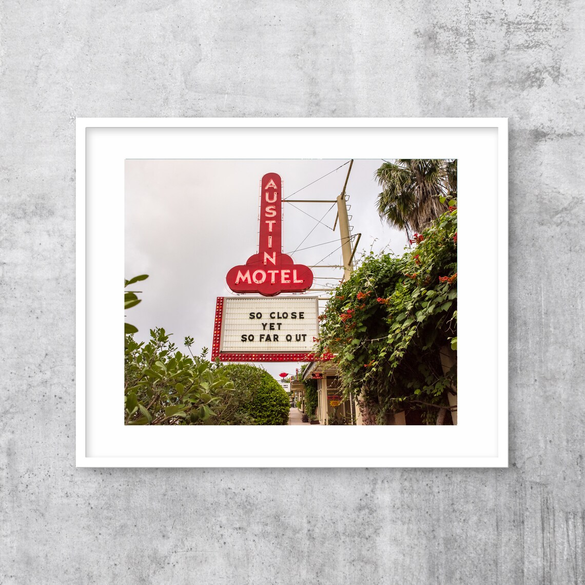 Austin Motel Vintage Texas Travel Poster Print - Image 3