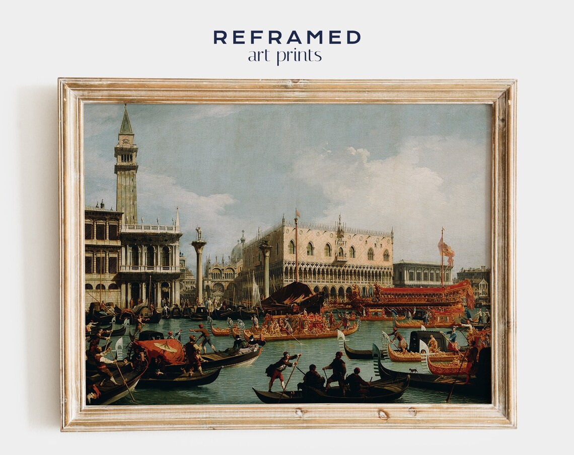 Venetian Canal Festival Gondolas St Marks Historic Cityscape Poster