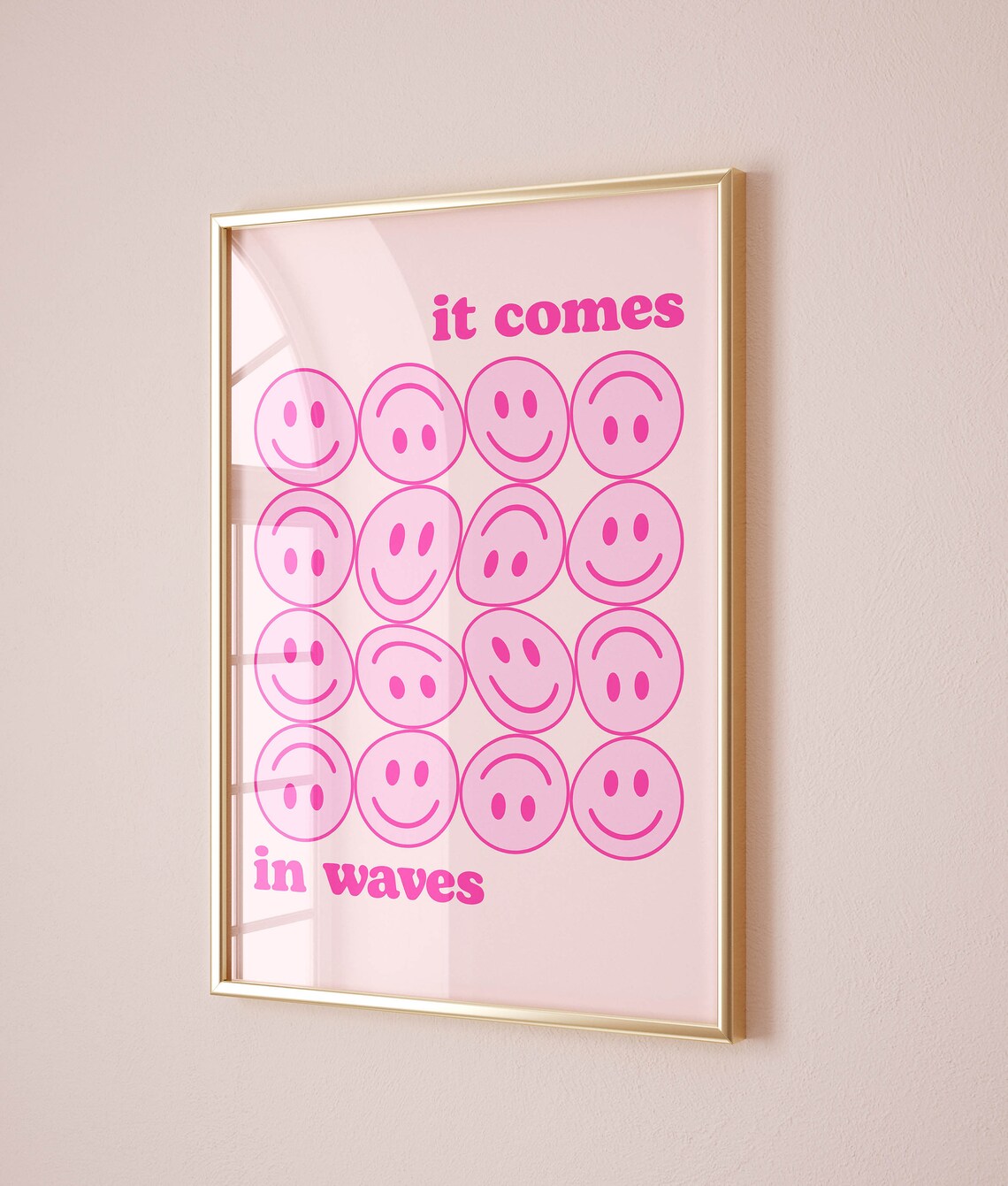 Motivational Poster, Retro Pink Preppy Room Decor - Image 2