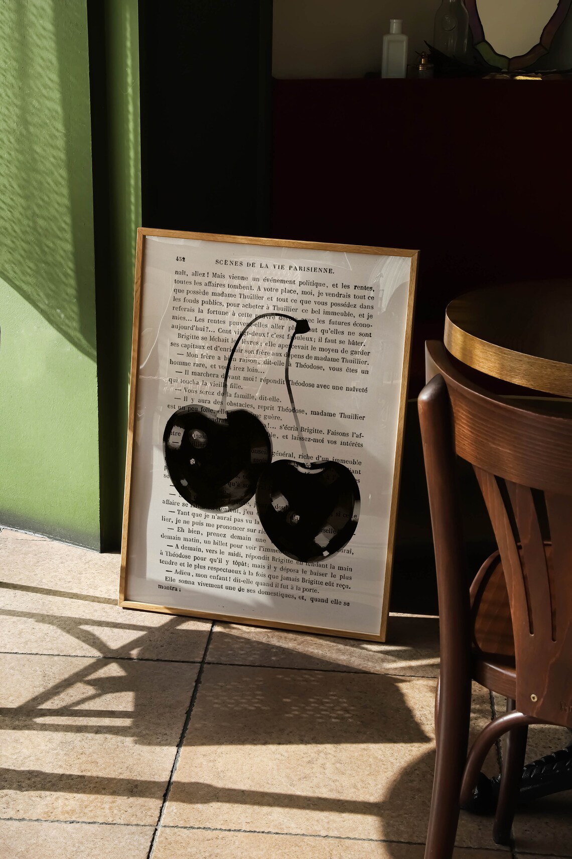 Retro Groovy Black and White Wall Art Print - Image 2