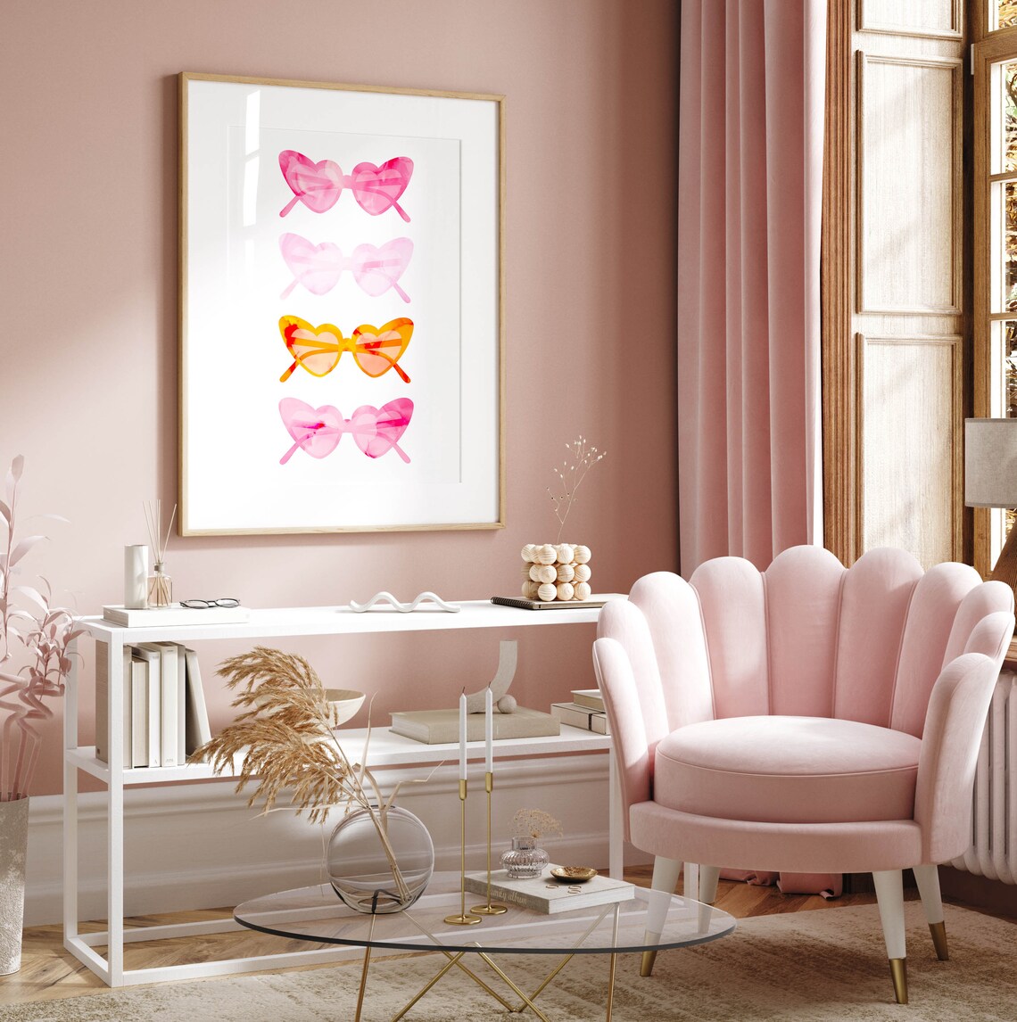 Lolita Sunglasses Preppy Dorm Room Art Print - Image 2