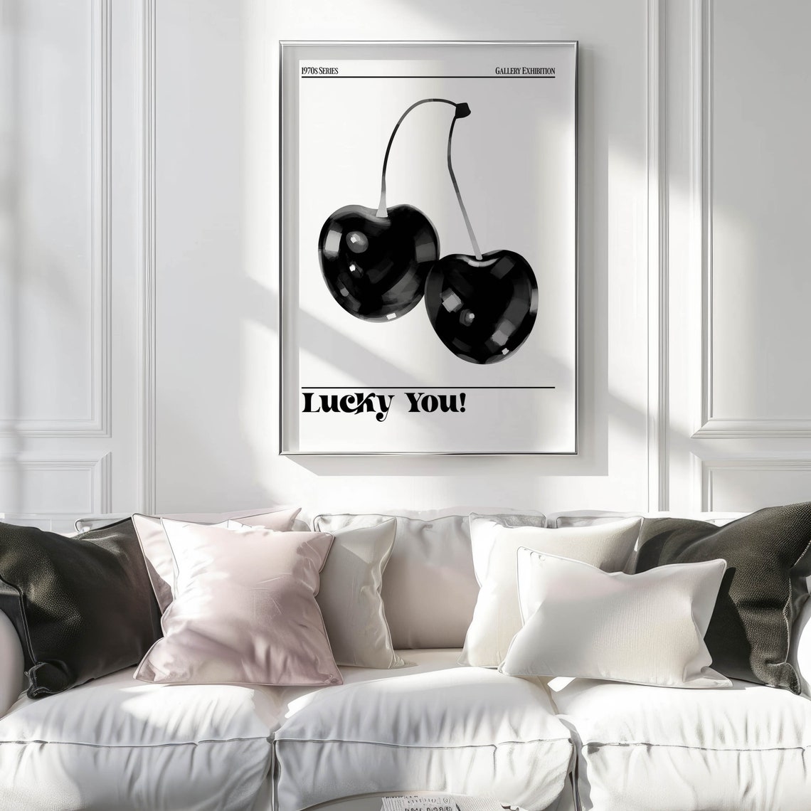 Lucky You Black Cherries 1970s Series Gallery Exhibition Art Poster - Image 2