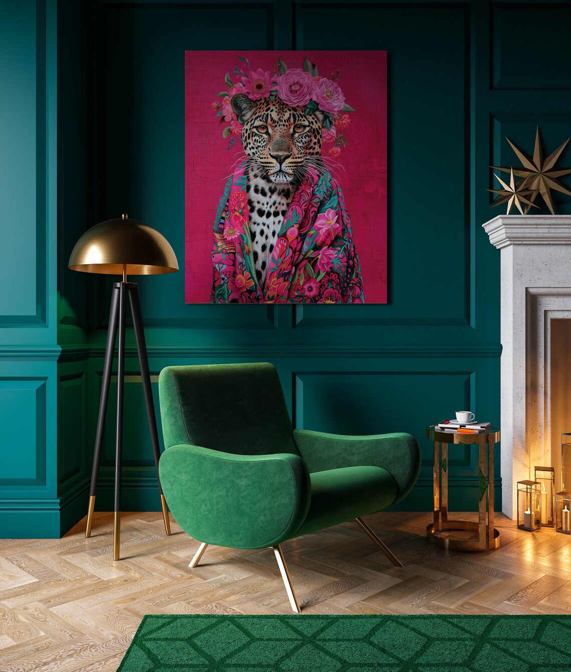 Leopard Animal Print, Maximalist Decor Wall Art - Image 3