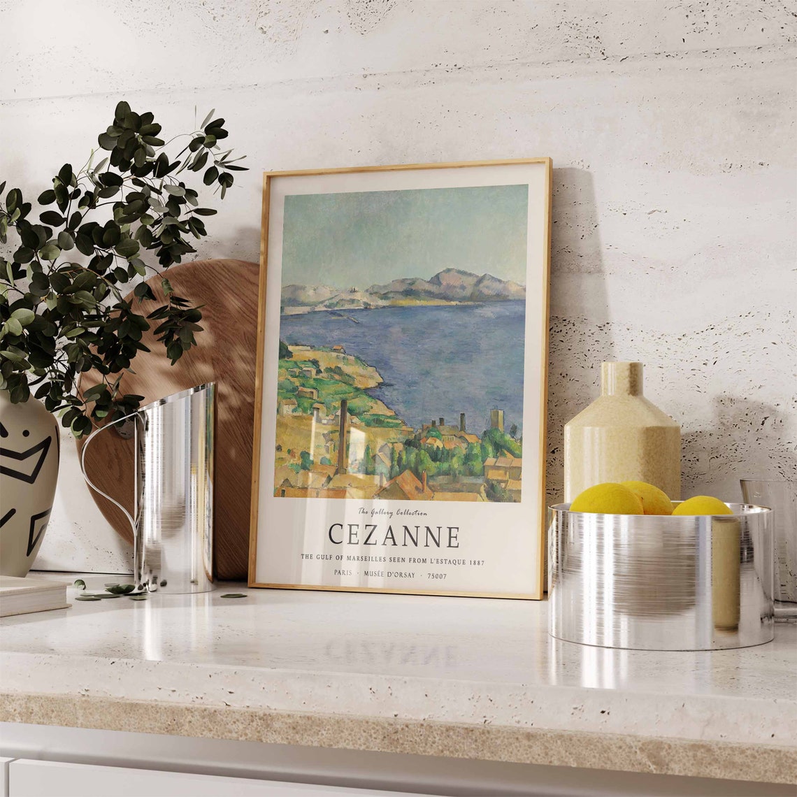 Cezanne Gulf of Marseilles Lestaque Coastal Landscape Poster - Image 3