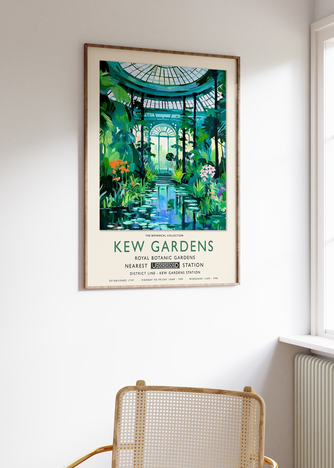 Kew Gardens London Botanical Gardens Vintage Wall Art - Image 3