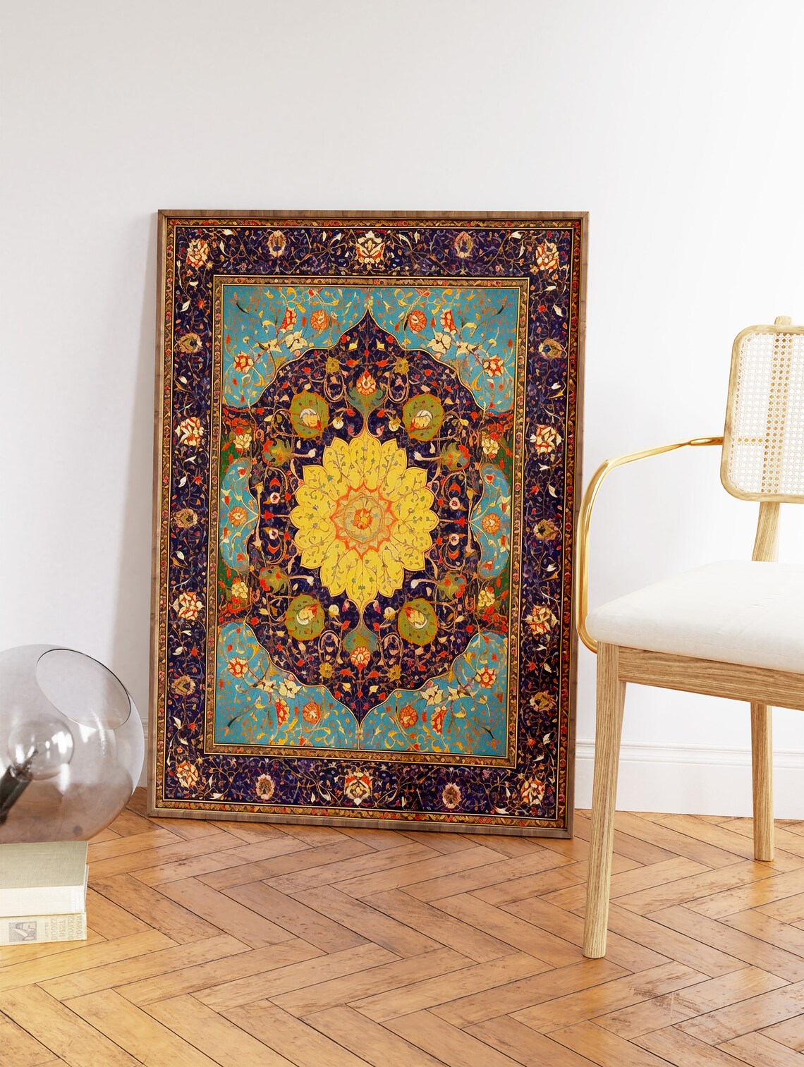 Islamic Floral and Geometric Pattern Art Print - Image 2
