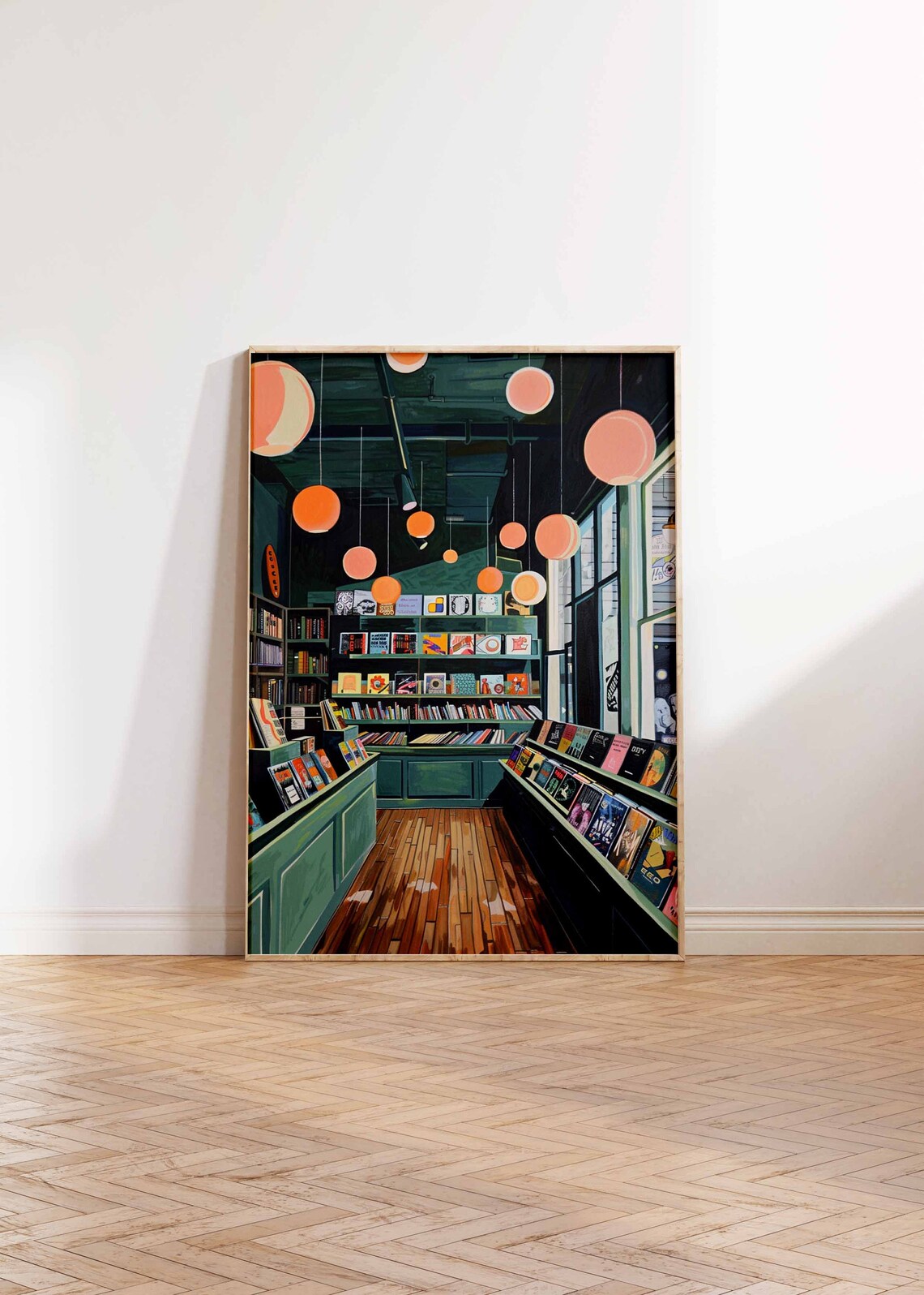Retro Vinyl Record Store, Vintage Music Poster - Image 2