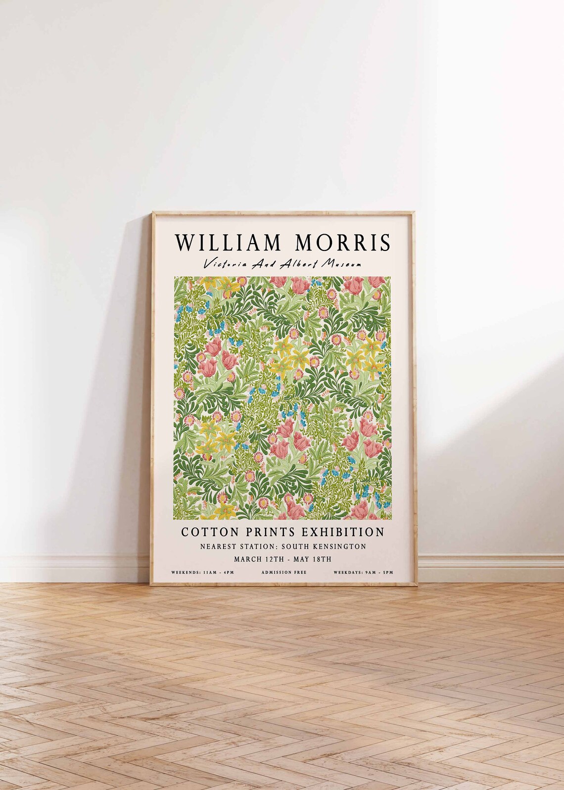 William Morris Vintage Floral Botanical Art Print - Image 4