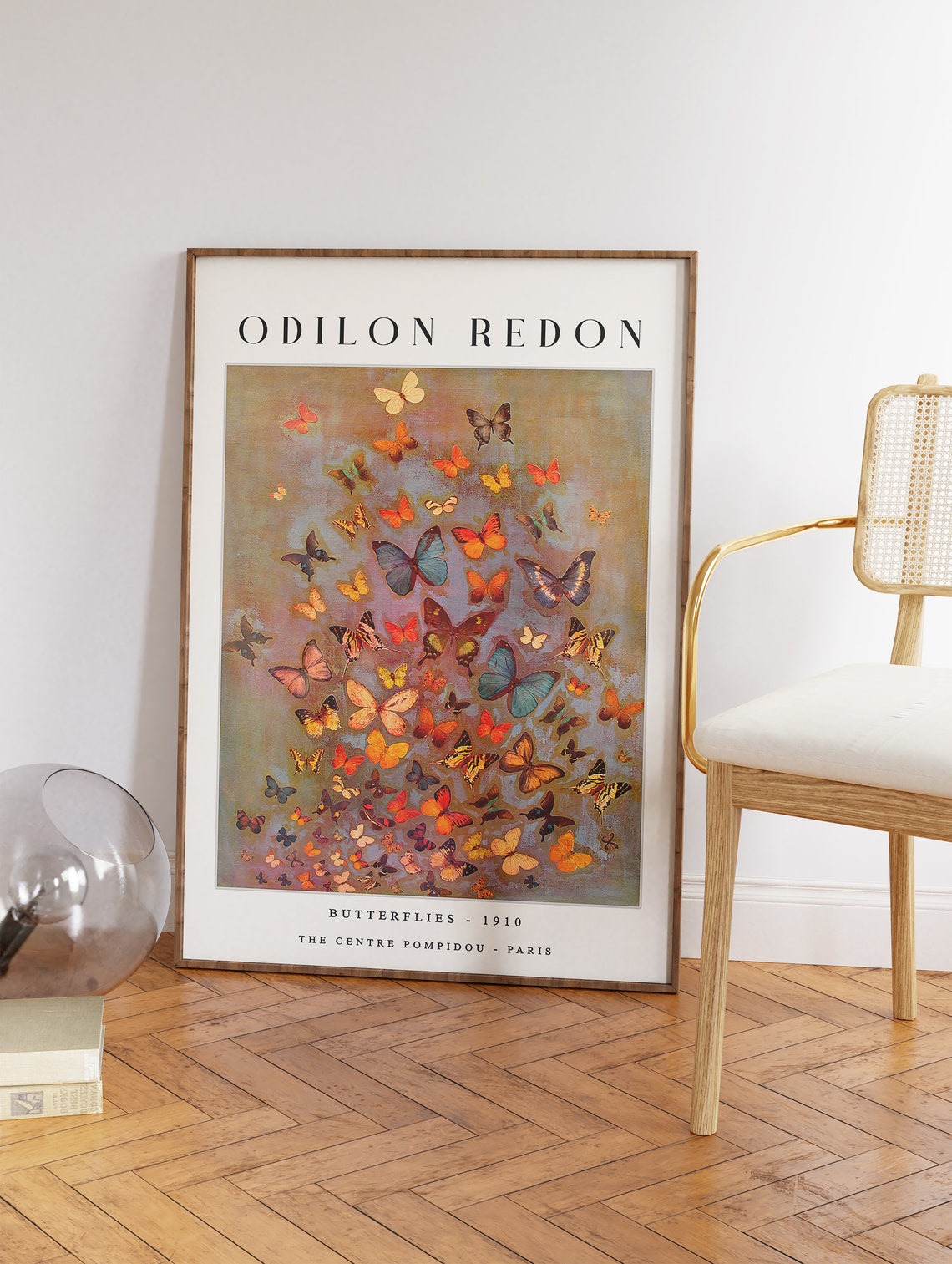 Odilon Redon Butterflies 1910 Art Poster Vintage Nature Museum Decor - Image 2