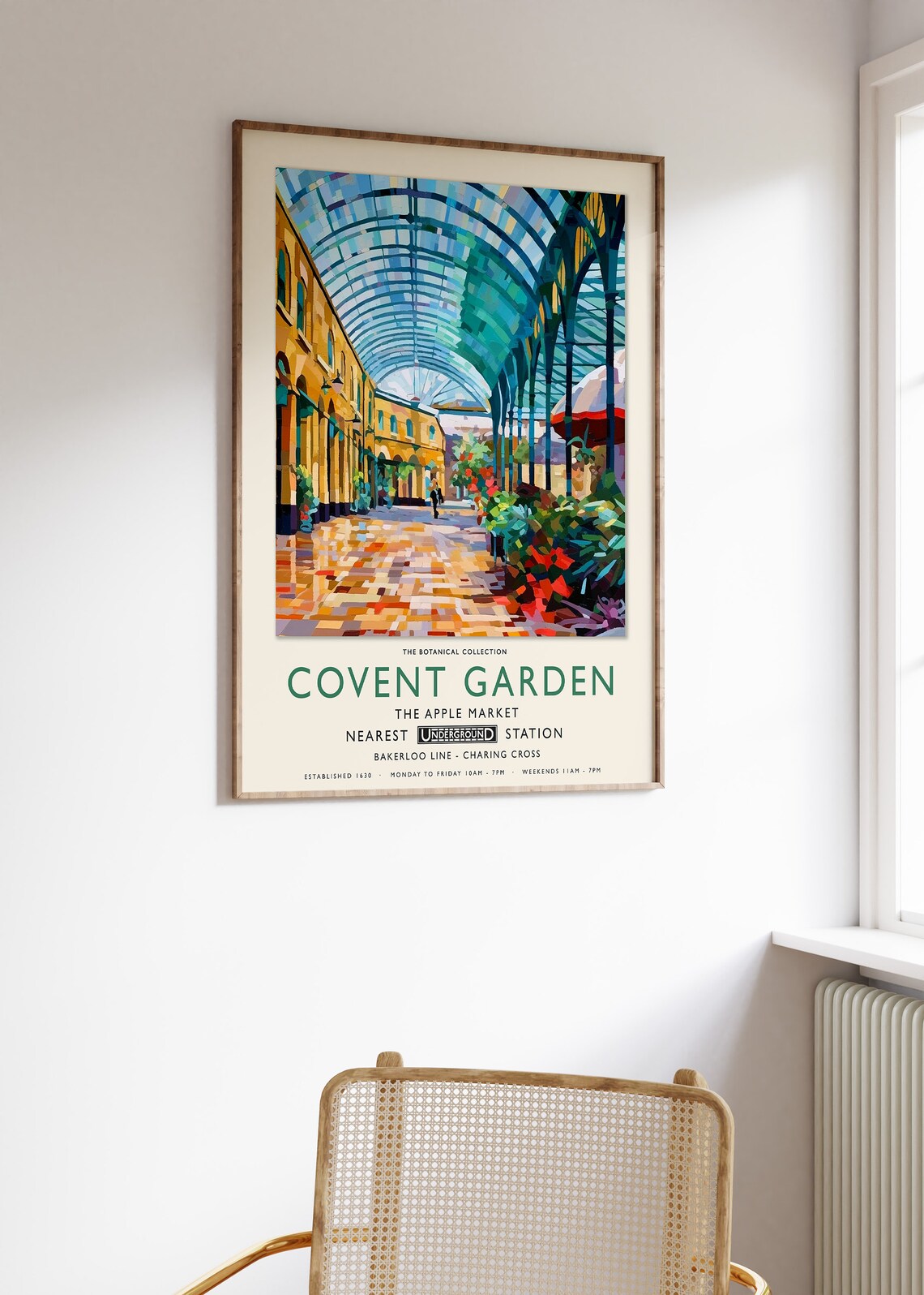 Covent Garden The Apple Market London Botanical Collection Poster - Image 3