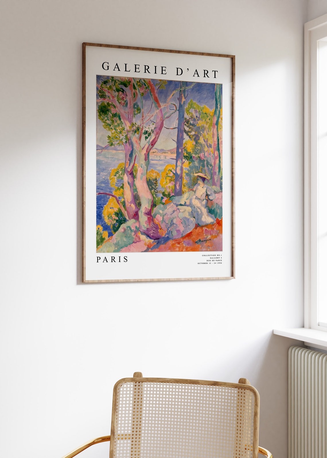 Henri Manguin Coastal Print Galerie d Art Paris Fauvist Trees - Image 2