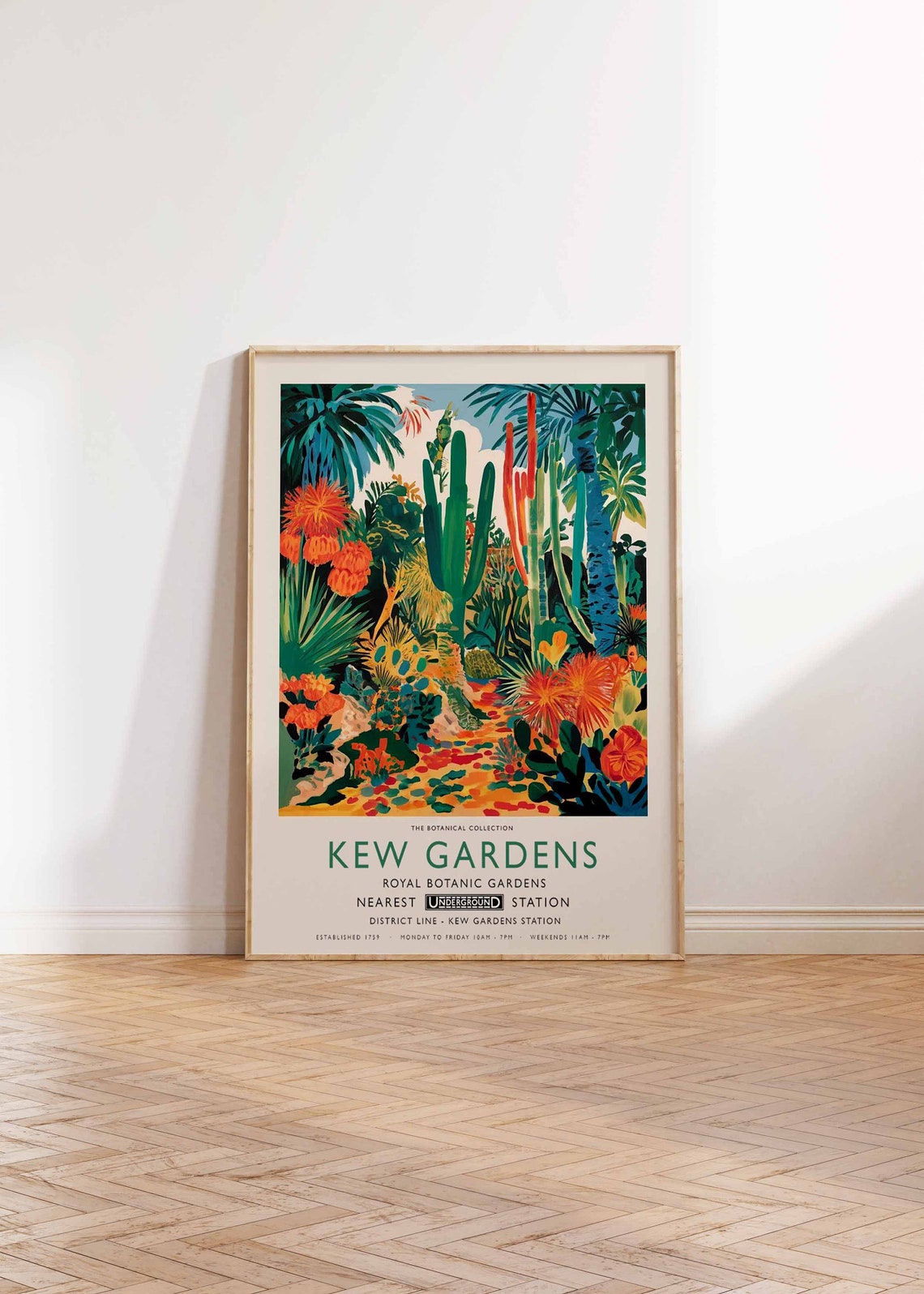 Kew Gardens Tropical Cactus The Botanical Collection Art Poster - Image 2