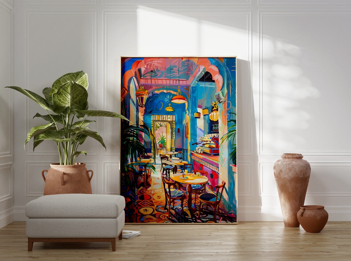 Indian Cafe Print, Traditional Food And Drink Art - Image 3