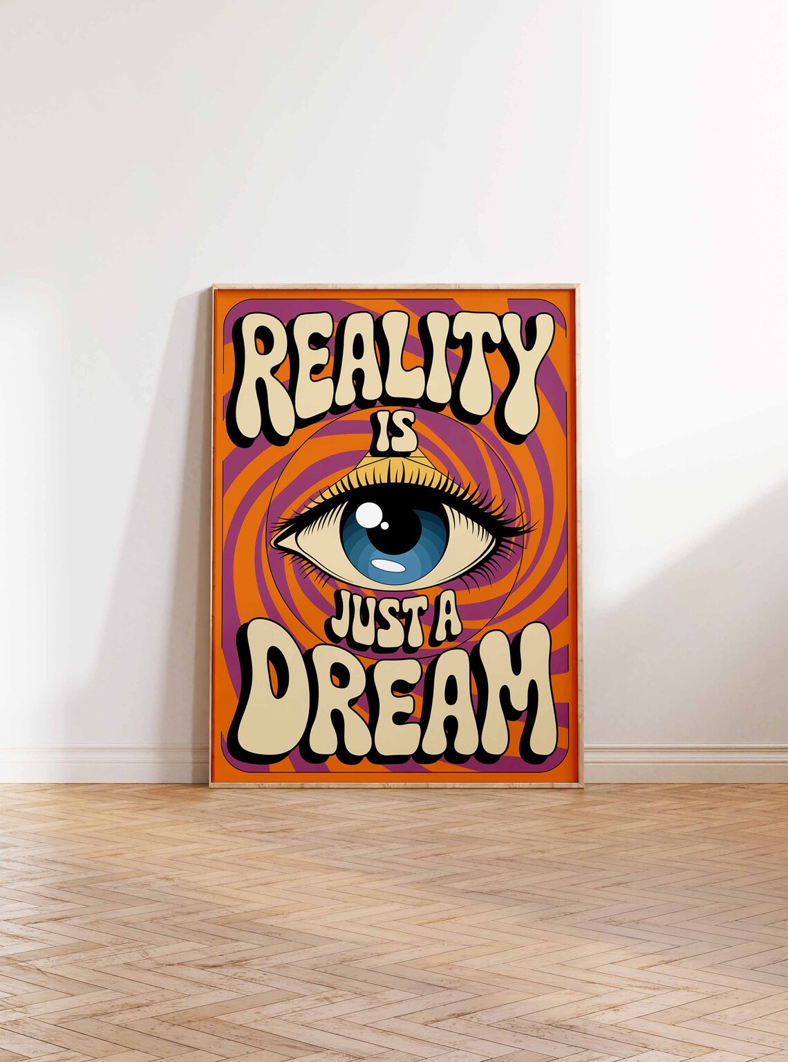 Affirmation Poster, 70s Retro Boho Art Print - Image 2