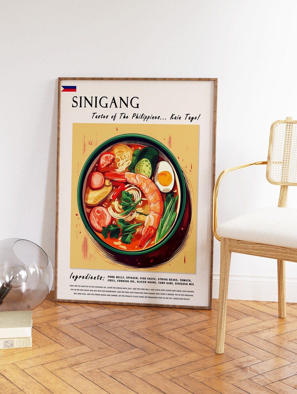 Sinigang Filipino Food Art Print, Kitchen Decor - Image 2