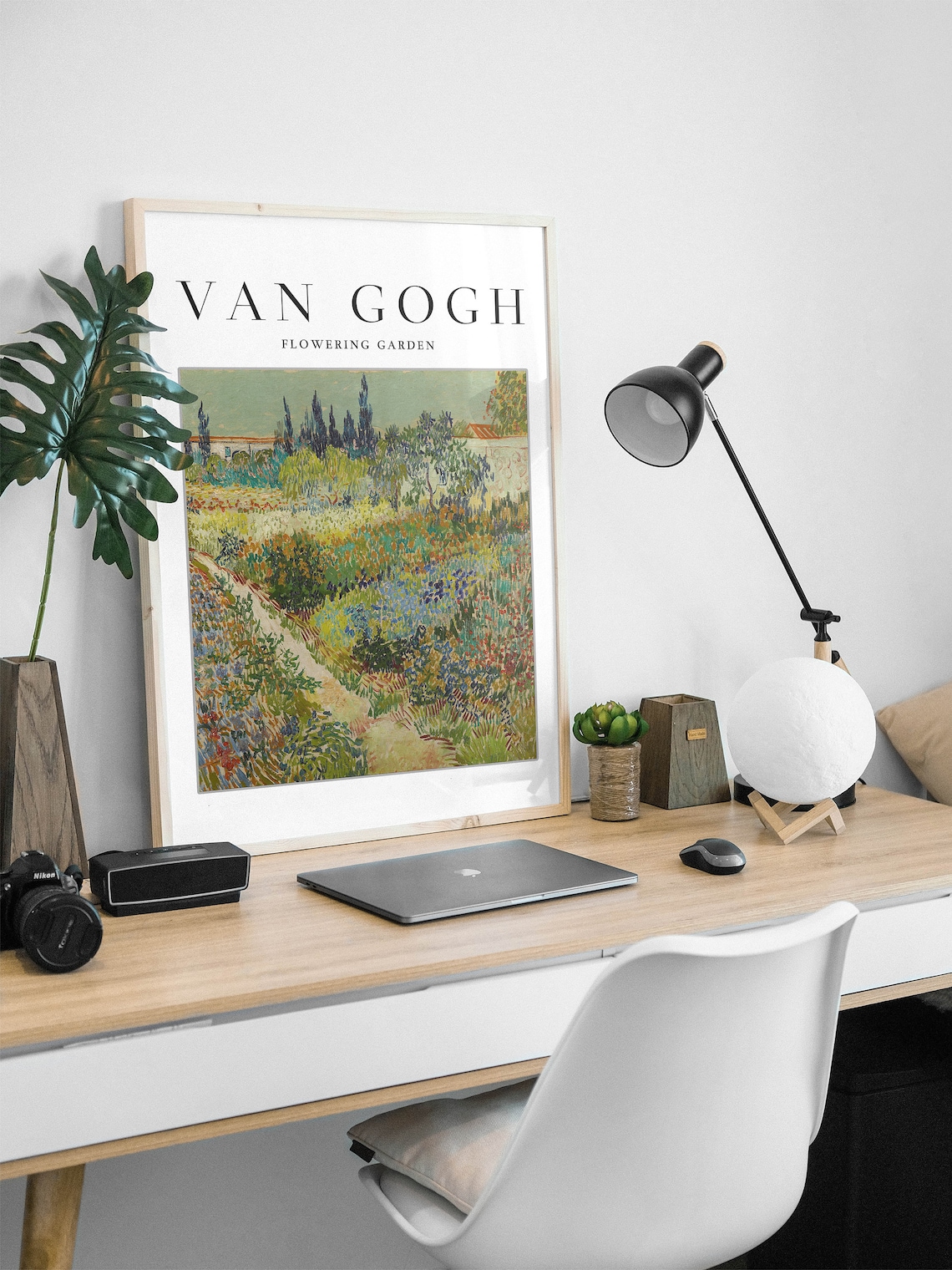 Van Gogh Flowering Garden Art Print, Exhibition Poster - Image 2