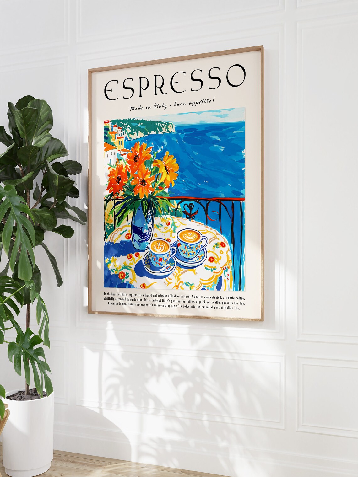 Coffee Poster Espresso Print Food Poster Kitchen Decor Italian Coffee Art Retro Coffee Art Vintage Food Art Food And Drink Poster - Image 2