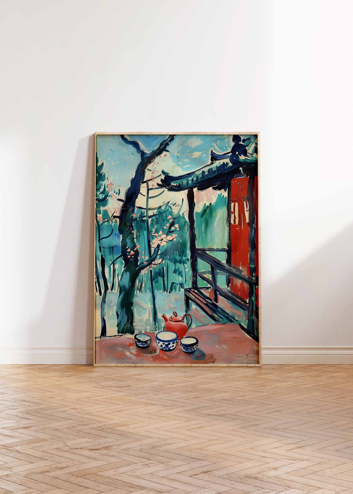 Traditional Japanese Tea House Poster Japanese Art Print Japanese Food Poster Asian Decor Traditional Japanese Art Oriental Print - Image 2