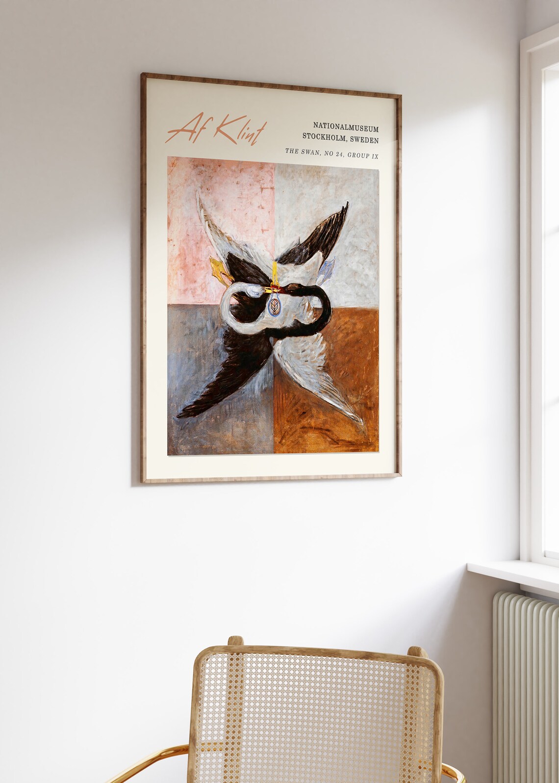 Hilma Af Klint The Swan Abstract Vintage Poster - Image 2