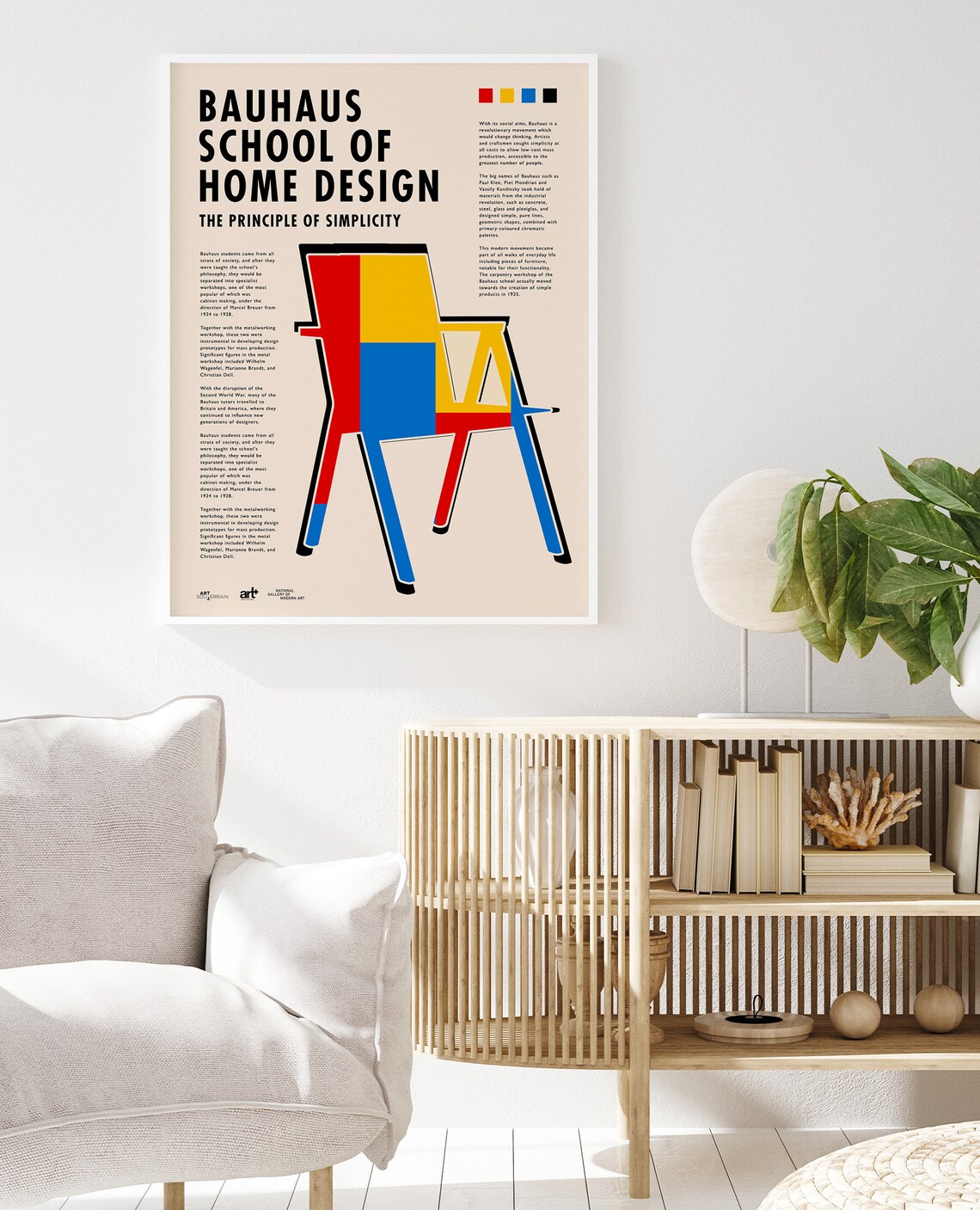 Retro Scandinavian Furniture Art Print, Vintage Swedish - Image 2