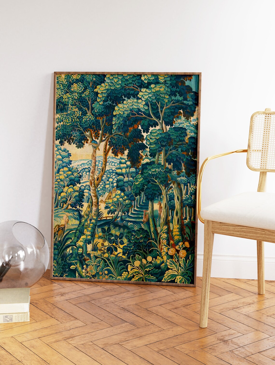 English Forest Art Print, Floral Wall Decor - Image 3