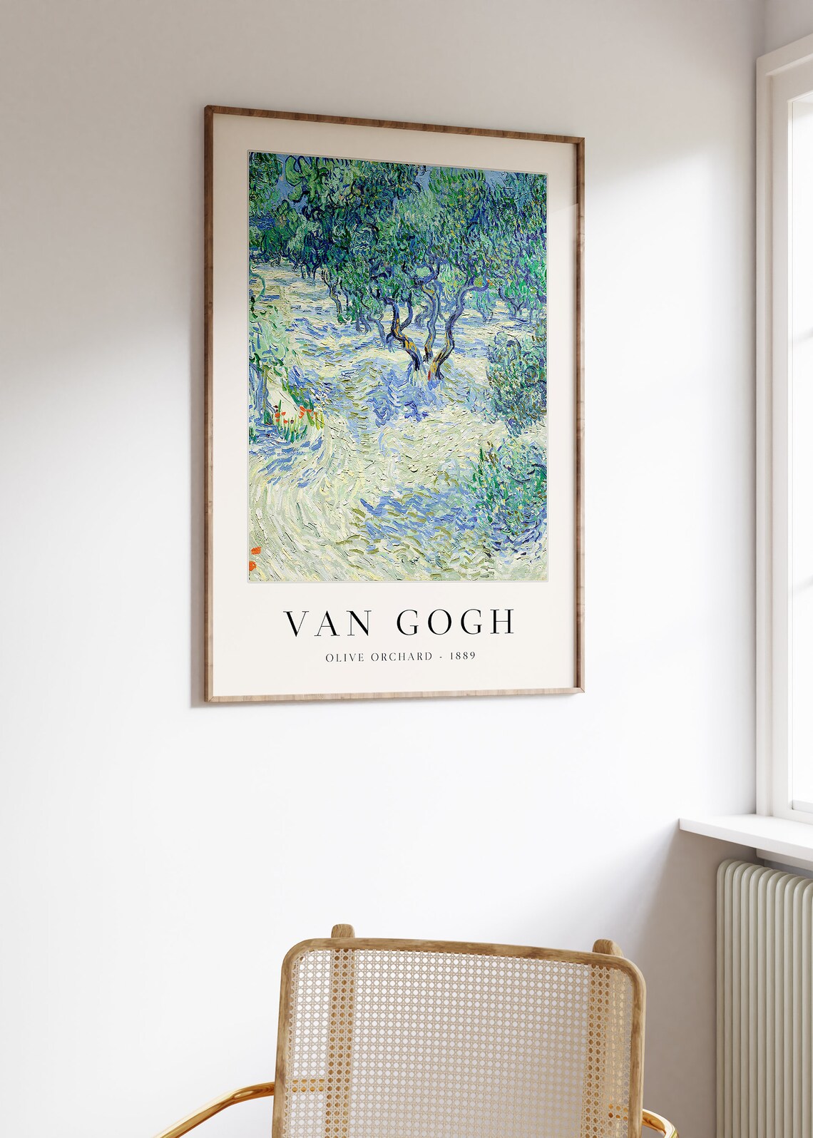 Van Gogh Olive Orchard Art Print, Nature Scenery - Image 2