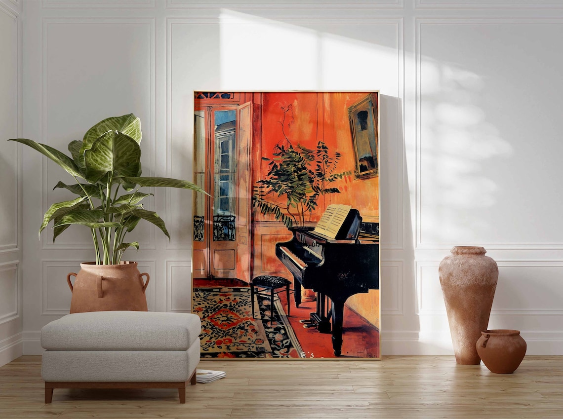 Piano Music Decor Wall Art Print, Music Lovers Gift - Image 2