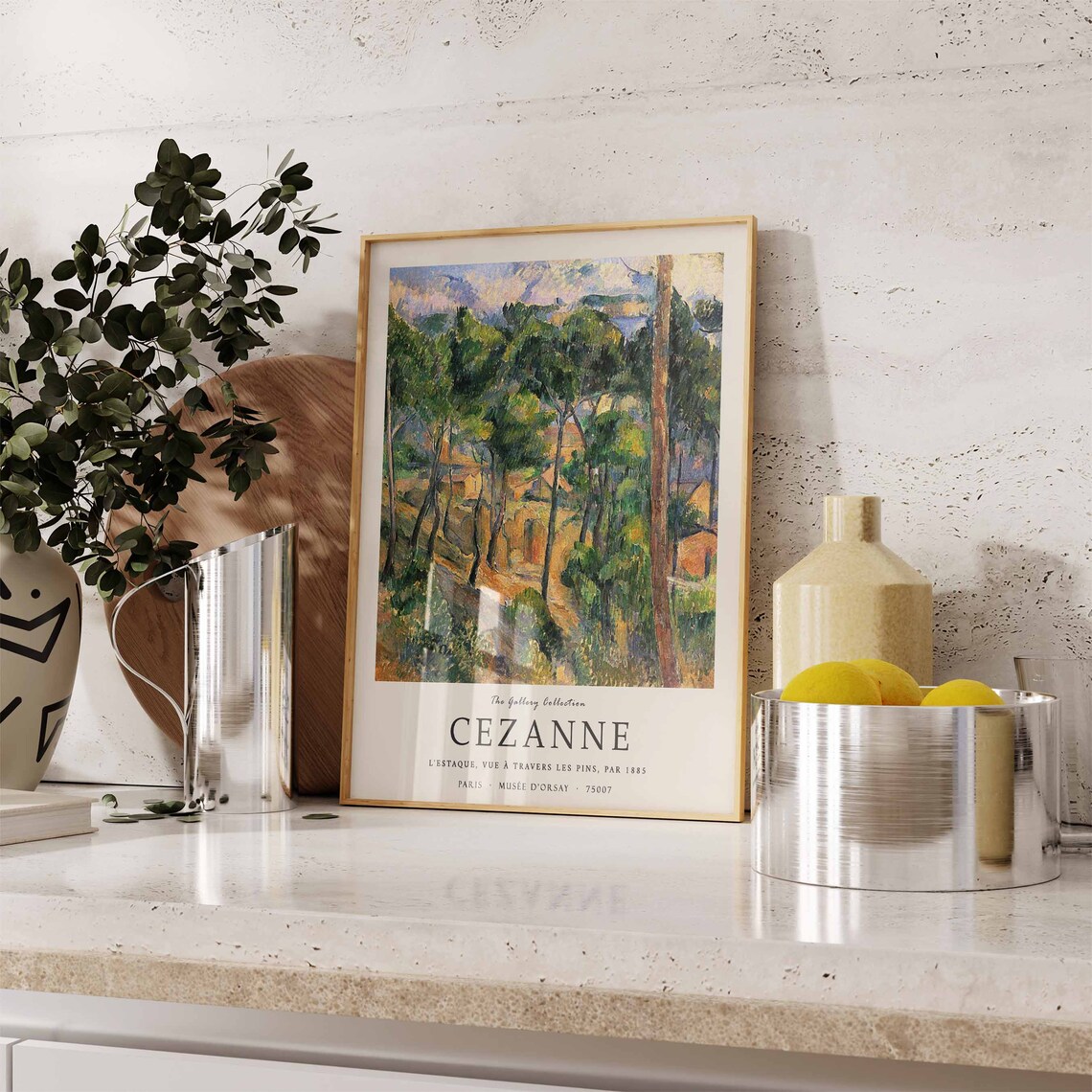 Paul Cezanne L'Estaque Through the Pines 1885 Museum Art Poster - Image 3