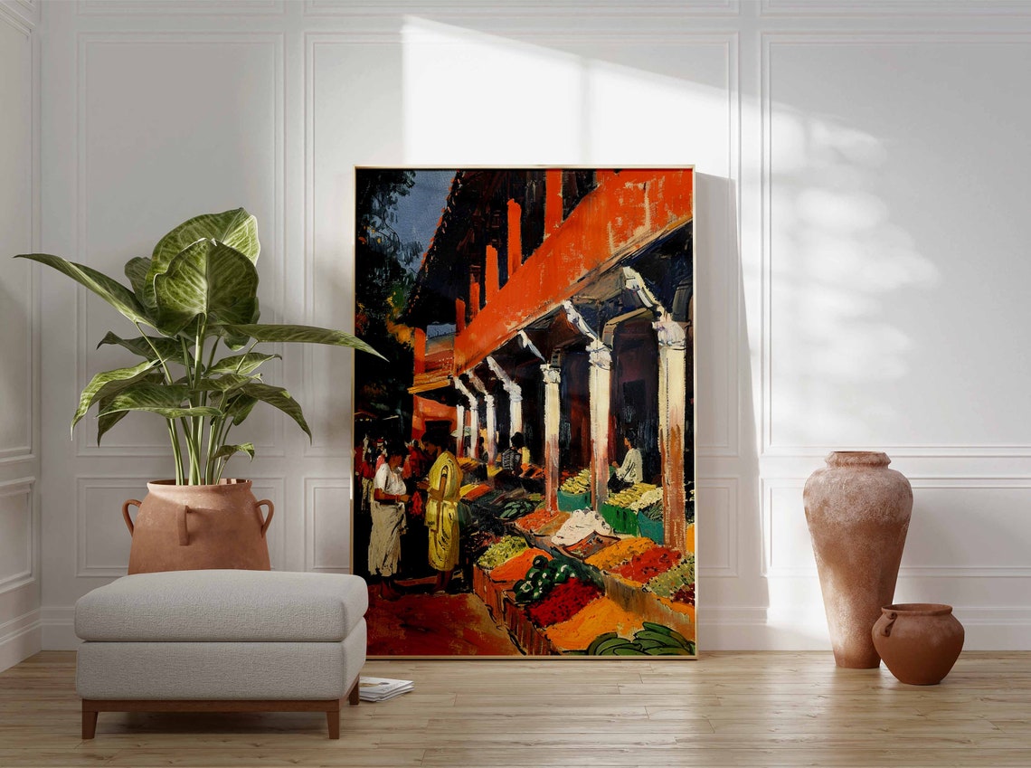 Indian Spice Market Poster Indian Wall Art Indian Food Print Food Art Food Market Print Cultural Decor Indian Gift Indian Wall Art - Image 3