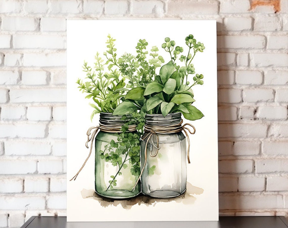 Verdant Treasures Abstract Art Print